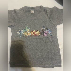 Pokemon kids gray t-shirt